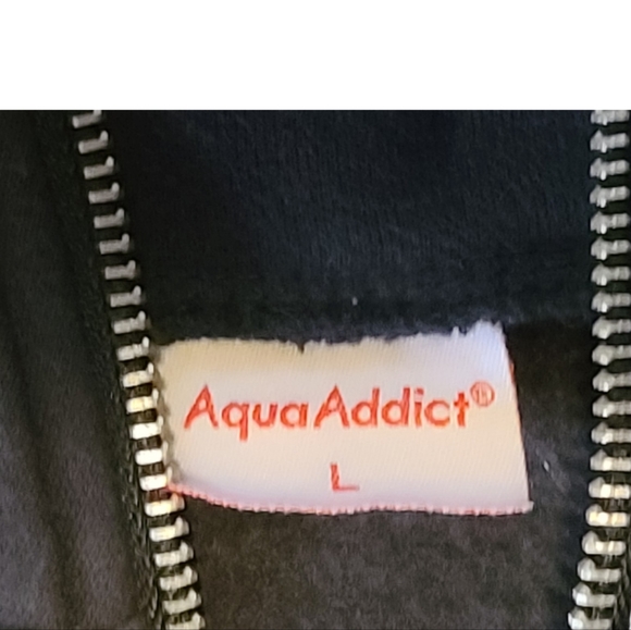 Aqua Addict Short Black Jacket Size L - Picture 4 of 8